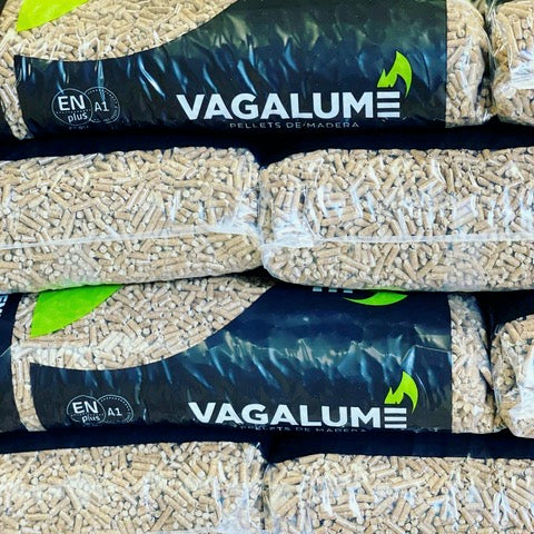 Palet 70 sacos pellet certificado ENPlus A1. Pellet Vagalume