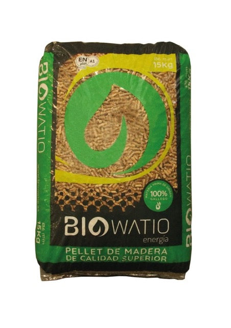 Palet 70 sacos pellet certificado ENPlus A1. Pellet Biowatio