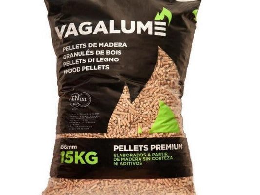 Palet 70 sacos pellet certificado ENPlus A1. Pellet Vagalume
